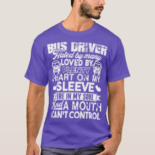 Camiseta Conductor De Autobús Odiado Por Muchos Amanados Po