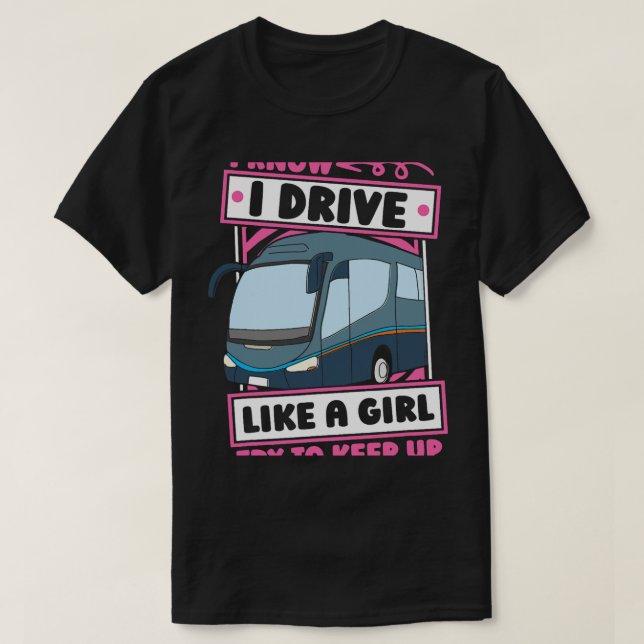 Camiseta Conductor de autobús para estudiantes de secundari (Diseño del anverso)