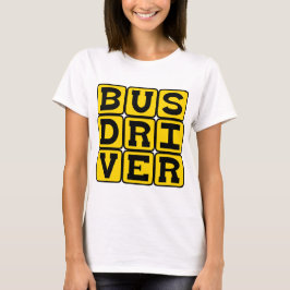 Camiseta Conductor de autobús, profesión de transporte