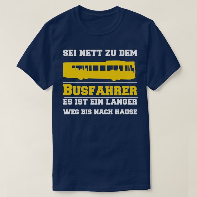 Camiseta Conductor de autobús público (Diseño del anverso)