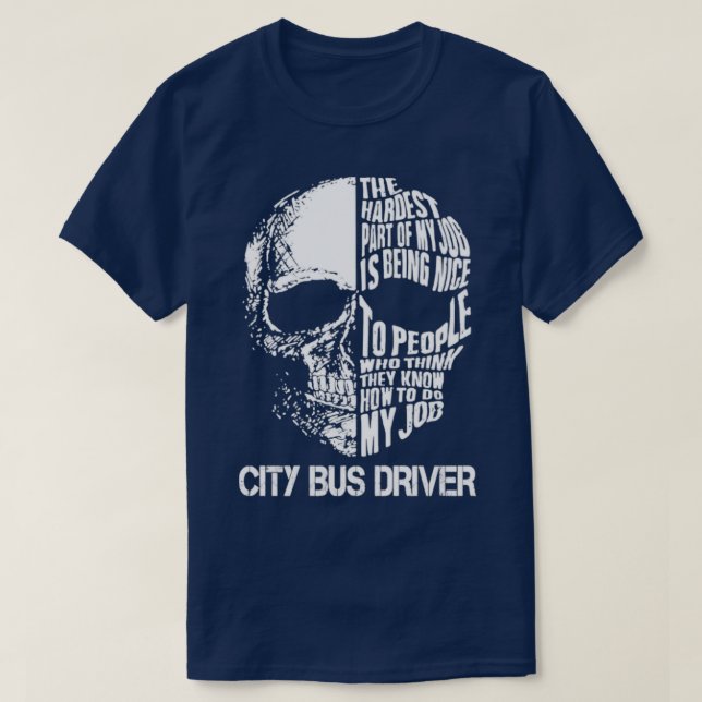 Camiseta Conductor de autobús urbano (Diseño del anverso)