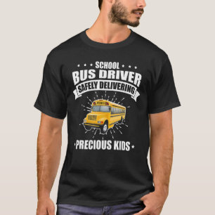 Camiseta Conductor de autobuses escolares Hombres Mujeres e