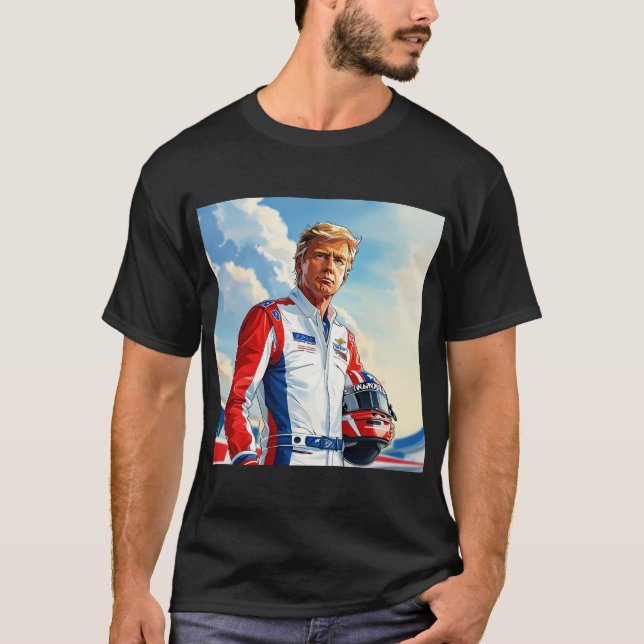 Camiseta Conductor de automóviles de carreras de Carreras T (Anverso)