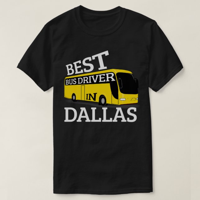 Camiseta Conductor de bus de Dallas (Diseño del anverso)
