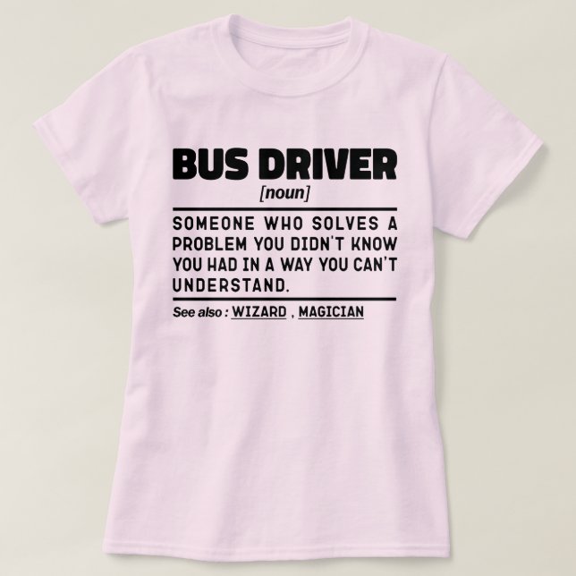 Camiseta Conductor de bus de definición moderna Lover Guay  (Diseño del anverso)