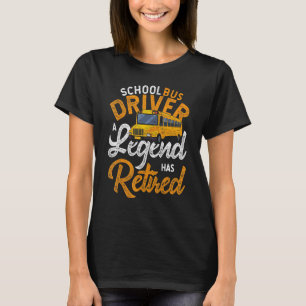 Camiseta Conductor de bus de retiro Conductor de bus escola