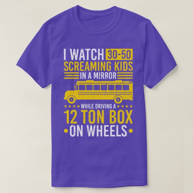 Camiseta Conductor de bus divertido conductor escolar (Diseño del anverso)