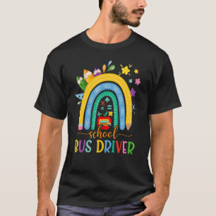 Camiseta Conductor de bus escolar Boho Apreciación del arco