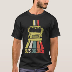 Camiseta Conductor de bus escolar Conductor de vagón