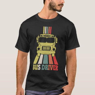 Camiseta Conductor de bus escolar Conductor de vagón