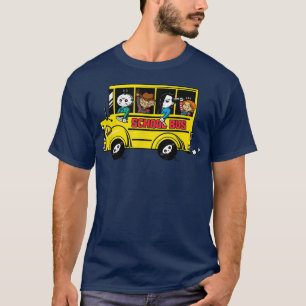 Camiseta Conductor de bus escolar horror profesor de preesc