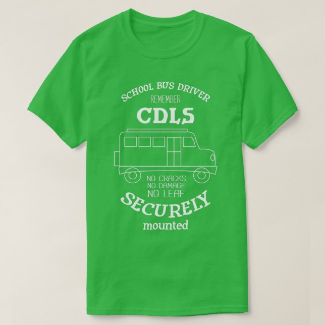 Camiseta Conductor de bus escolar recuerda a controlador de (Diseño del anverso)