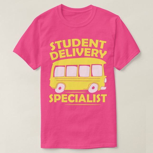Camiseta Conductor de bus especializado en entrega de estud (Diseño del anverso)
