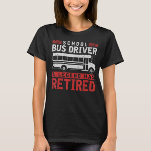 Camiseta Conductor de bus Retirada Autobús Escolar Retirado