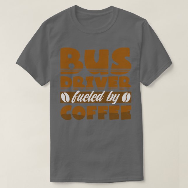 Camiseta Conductor de bus y café (Diseño del anverso)