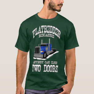 Camiseta Conductor De Camión Aplanado Dos Puertas