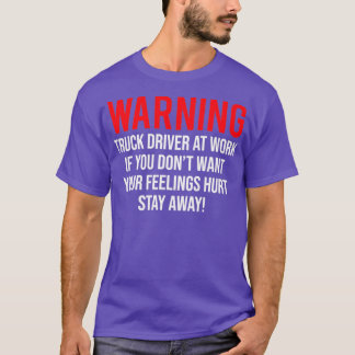 Camiseta Conductor De Camión De Advertencia En El Trabajo G