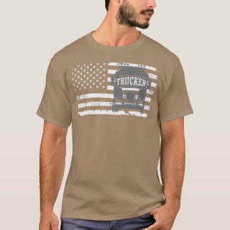 Camiseta Conductor de camión de bandera con problemas de ca