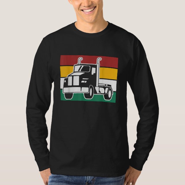 Camiseta Conductor de camión de carga (Anverso)