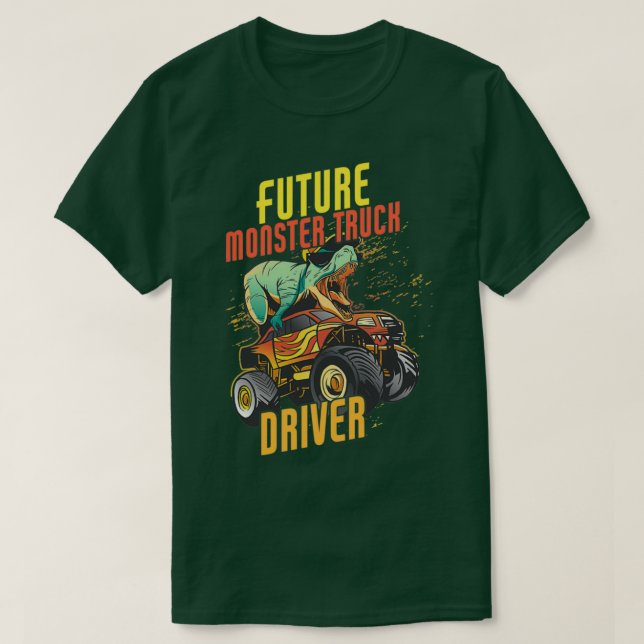 Camiseta Conductor de camión de futuros monstruos 3 (Diseño del anverso)