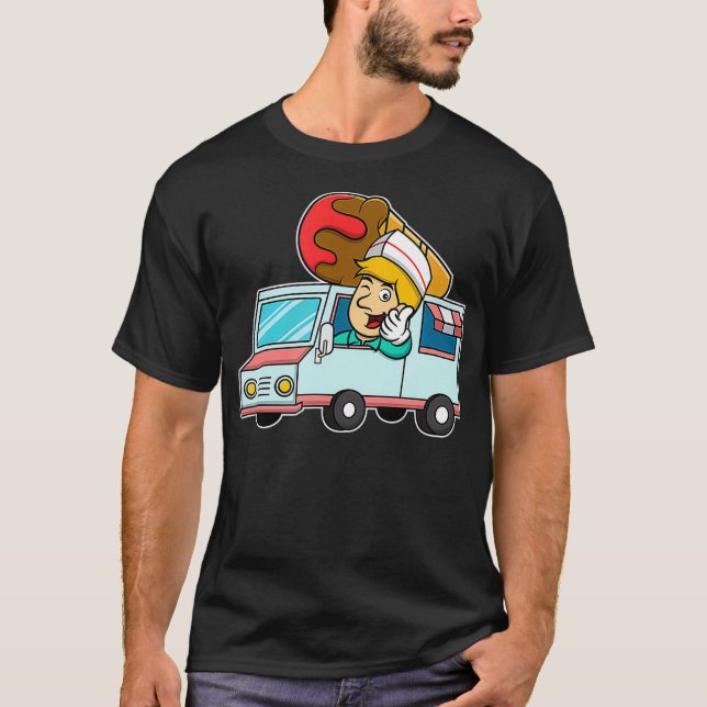 Camiseta Conductor De Camión De Helado Para Los Amantes De  (Anverso)
