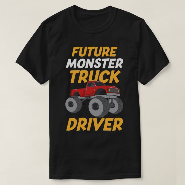 Camiseta Conductor de camión de Monstruo Futuro 4 (Diseño del anverso)