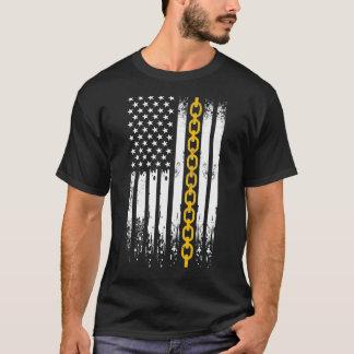 Camiseta Conductor de camión de remolque de bandera de EE.
