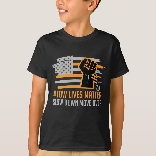 Camiseta Conductor de camión de remolque estadounidense (Anverso)