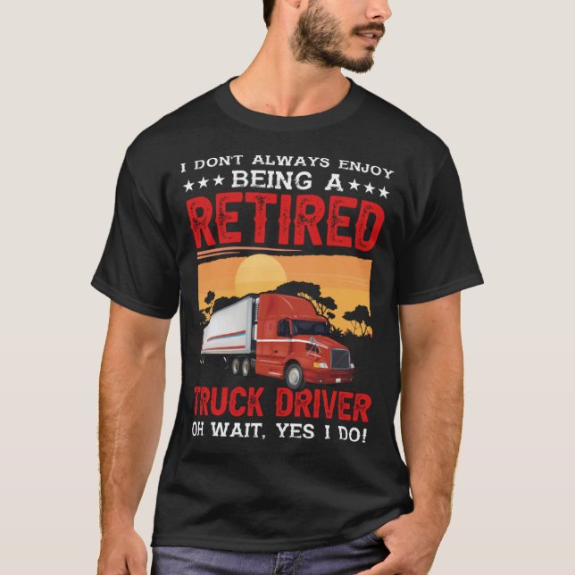 Camiseta Conductor de Camión Retirado (Anverso)