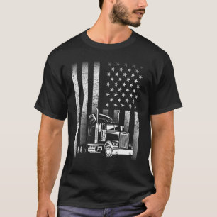 Camiseta Conductor de camión Semi 18 Camión de ruedas Guay