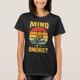 Camiseta Conductor de camión semi hombre ¿Te importa si fum
