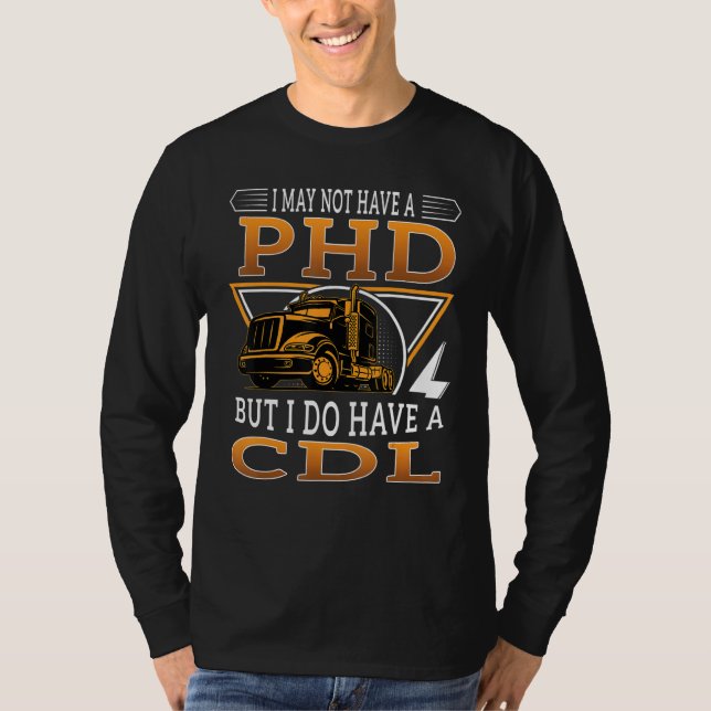 Camiseta Conductor de camión semirremolque (Anverso)