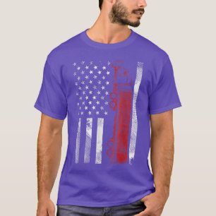 Camiseta Conductor de camión semirremolque con bandera esta