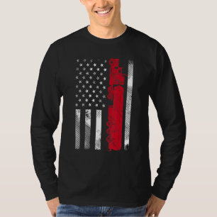 Camiseta Conductor de Camión USA Bandera Americana Vintage 