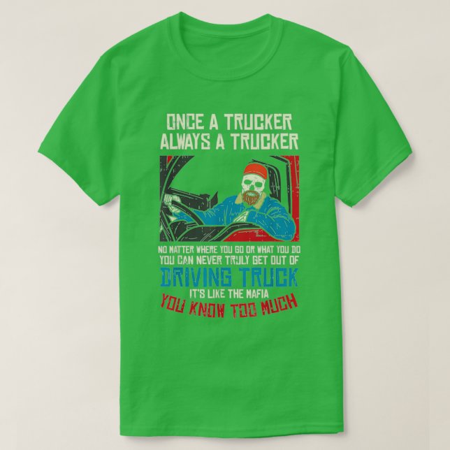 Camiseta Conductor de camiones (Diseño del anverso)