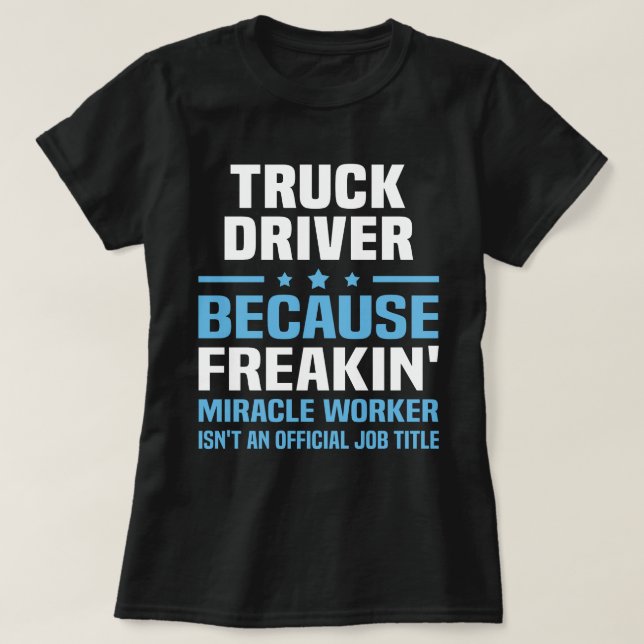 Camiseta Conductor de camiones (Diseño del anverso)