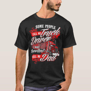 Camiseta Conductor de camiones Dad Trucker Semi Truck Drive