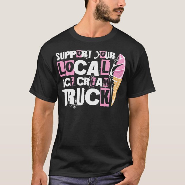 Camiseta Conductor de camiones de helado (Anverso)