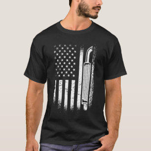 Camiseta Conductor de camiones de la bandera estadounidense