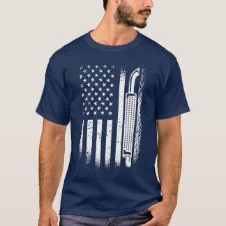 Camiseta Conductor de camiones de la bandera estadounidense