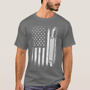 Camiseta Conductor de camiones de la bandera estadounidense