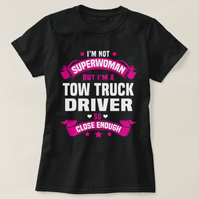 Camiseta Conductor de camiones de remolque (Diseño del anverso)