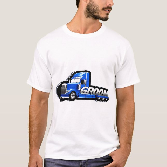 Camiseta Conductor de camiones de trabajo Groom (Anverso)