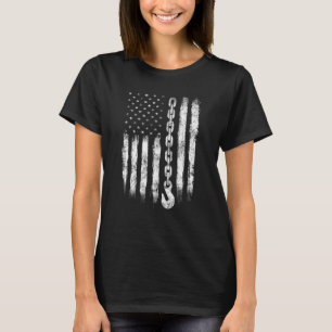 Camiseta Conductor De Camiones De Vapor Hombres Bandera Est
