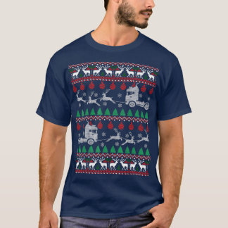 Camiseta Conductor de camiones Navidades feos camionero sué
