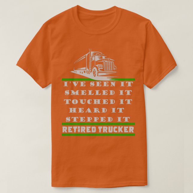 CAMISETA CONDUCTOR DE CAMIONES RETIRADO (Diseño del anverso)