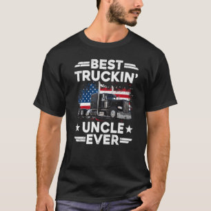 Camiseta Conductor de camiones Semi con la bandera de los E