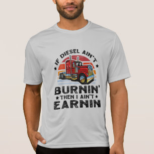 Camiseta Conductor de camiones semirremolque de la platafor