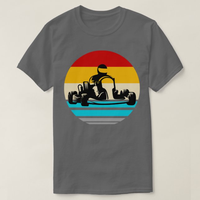 Camiseta Conductor de carreras de kart Gokart motor kart (Diseño del anverso)