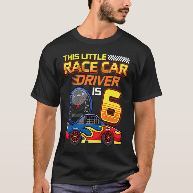 Camiseta Conductor de Carreras Niño de 6 años de edad (Anverso)